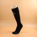 FAD certificated high quality solid letter custom sports compression socks for men